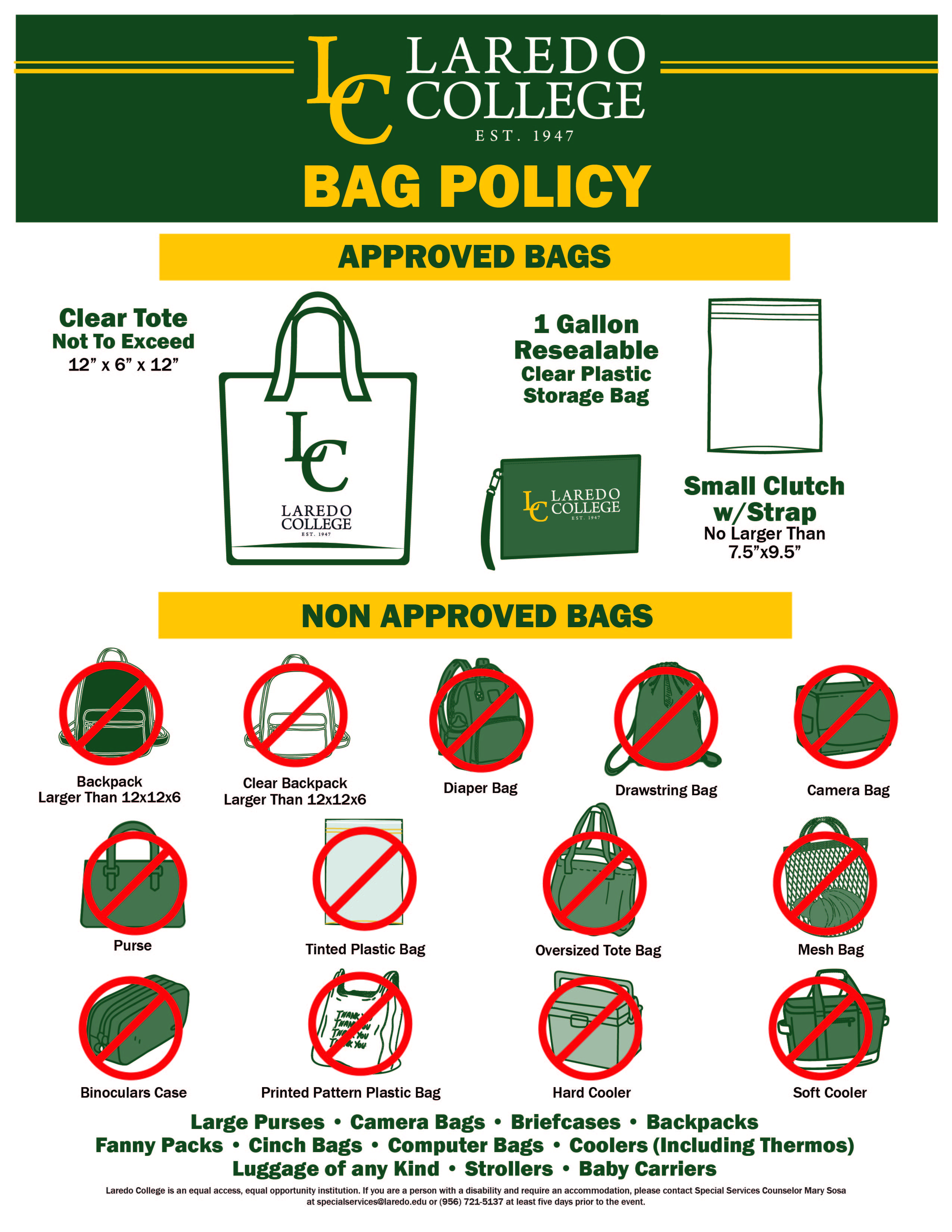 Bag Policy